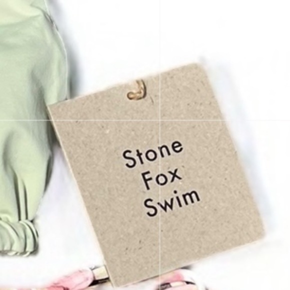 🌻NEW w.tags REVOLVE Stone Fox Swim Aloe Wash Rico Halter Top Size XS & Medium - Picture 3 of 10